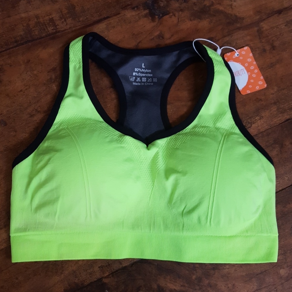 NWT Lime Green Sports Bra